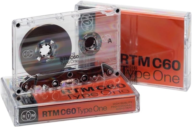 RTM Industries RTM C60 | Type One 60 Minute Blank Music Cassettes | Ideal for Audio Recording | Studio Quality | Pack of 3 Cassettes - Image 2